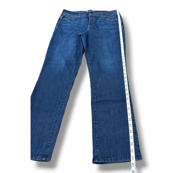 Democracy “Ab"solution Booty Lift Straight Leg Indigo Jeans Women’s Size 14 - Picture 6 of 15